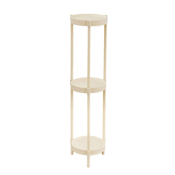 Leodye 1PCS Small Tea Table Iron Sofa Side Table High Strength Plastic Small Corner Table Modern Concise Living Room Bedroom Small Round Table-35.4x8.3in