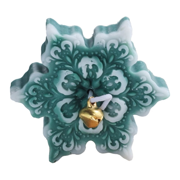 Leodye 1PCS Snowflake-shaped Aromatherapy Candle - Scented Home Decor & Companion Gift -2.99x2.99x1.18in