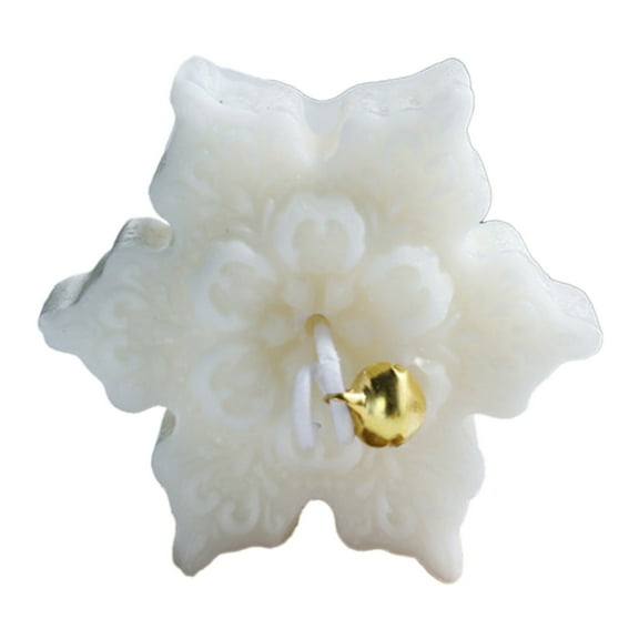 Leodye 1PCS Snowflake-shaped Aromatherapy Candle - Scented Home Decor & Companion Gift -2.99x2.99x1.18in