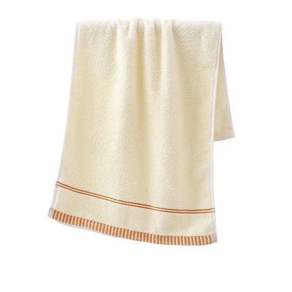 Leodye 1PCS Soft Cotton Towel Large Size Lightweight Quick Dry Highly Absorbent for Shower Beach Home Hotel -29.13x14.56in