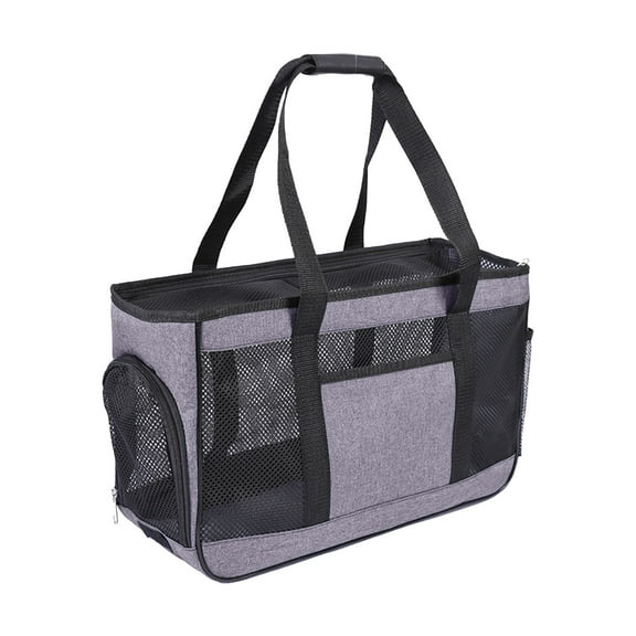 Leodye 1PCS Soft Mesh Pet Carrier Bag - Ventilated Portable, for Small Pets Travel -16.9*11.4*7.48in