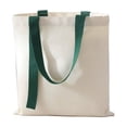 thumbnail image 1 of Leodye 1PCS Solid Color Canvas Tote Bag Large Capacity Portable Handbag for Daily Commute Shopping and Personal Item Carrying -15.75x13.78in, 1 of 4