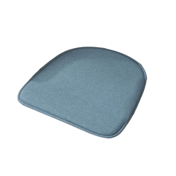 Leodye 1PCS Solid Color Linen U-Shaped Chair Pad, Thick Curved Horseshoe Design, Soft Non-Slip Seat Cushion for Home Kitchen Dining Chair Decoration -16.54x15.75in