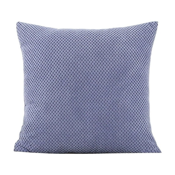 Leodye 1PCS Solid-Color Velvet Bean Bag Lumbar Pillow - Set for Sofa & Bedroom Backrest -15.75in