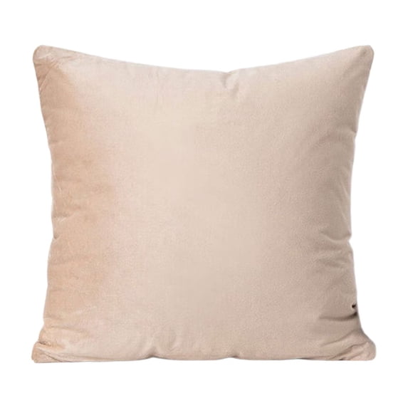 Leodye 1PCS Solid Color Velvet Throw Pillow with Insert Included , Decorative Pillow for Sofa, Couch, Bed, Chair Cushion-17.71x17.71 in