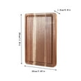 thumbnail image 1 of Leodye 1PCS Solid Wood Kitchen Cutting Board - Decorative Wooden Serving Board for Kitchen and Dining Room -11.8*7.87IN, 1 of 5