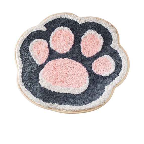 Leodye 1PCS Special-Shaped Bathroom Absorbent Carpet, Thickened Creative Floor Mat, Living Room Decor Rug with 6 Patterns -15.74*15.74IN
