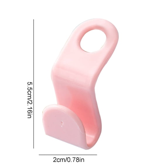 Leodye 1PCS Stackable Windproof Hook Hanger Easy Hook Closet Organizer for Home Storage -2.16*0.78IN