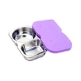 thumbnail image 1 of Leodye 1PCS Stainless Steel Bento Box with Silicone Leakproof Lid, Reusable Food Container, Meal Prep Lunch Box for office and Travel Carry - 5.51 x 3.34 x 1.37 in, 1 of 6