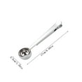 thumbnail image 1 of Leodye 1PCS Stainless Steel Coffee Measuring Spoon Multifunctional Food Sealing Clip Seasoning Spoon for Kitchen Baking -6.69*1.38IN, 1 of 3