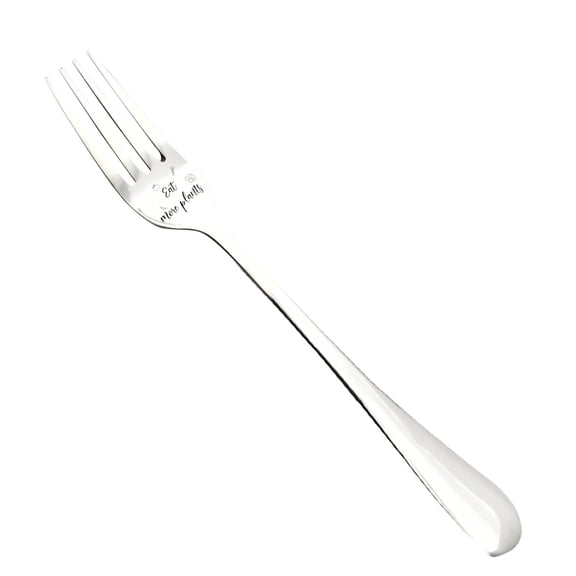 Leodye 1PCS Stainless Steel Dinner fork Pair - Valentine’s Day Gift for Husband/Wife/Family -8.26IN