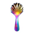 thumbnail image 1 of Leodye 1PCS Stainless Steel Iced Shell Spoon Sturdy Design Tea Dessert Stirring Mixing Utensil Dishwasher Safe -3.86x1.65in, 1 of 6