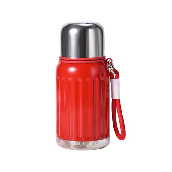 Leodye 1PCS Stainless Steel Insulated Coffee Mug - Extra-long Heat/Cold Retention, Portable Water Bottle -2.5x2.5x6.6in