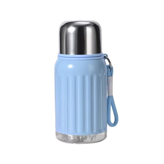 Leodye 1PCS Stainless Steel Insulated Coffee Mug - Extra-long Heat/Cold Retention, Portable Water Bottle -2.5x2.5x6.6in