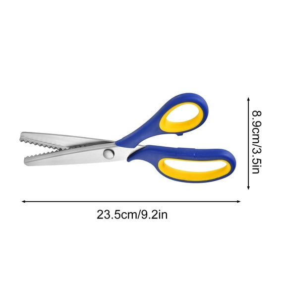 Leodye 1PCS Stainless Steel Lace Sawtooth Scissors - Lockable Tooth Cloth Scissors ( Teeth Style), for Fabric Cutting