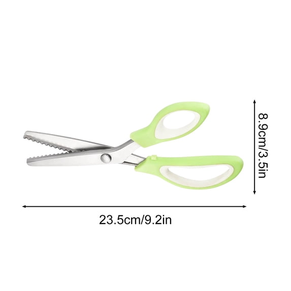 Leodye 1PCS Stainless Steel Lace Sawtooth Scissors - Lockable Tooth Cloth Scissors ( Teeth Style), for Fabric Cutting