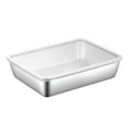 thumbnail image 1 of Leodye 1PCS Stainless Steel Rectangular Food Storage Box - for Refrigeration, Hot Pot Sides & Outdoor Picnics -5.3*4.1*2.4IN, 1 of 4