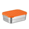 thumbnail image 1 of Leodye 1PCS Stainless Steel Sealed Snack Container with Lid, Leakproof Portable Design, Reusable Small Bento Box for Salad Snack Food Storage -4.7*6.5*2.3IN, 1 of 2