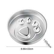 Leodye 1PCS Stainless Steel Slow Food Bowl Pet Food Bowl Bowl Thickened Large Capacity Pet Bowl Allowing Pet To Chew Slowly-9.06*9.06in
