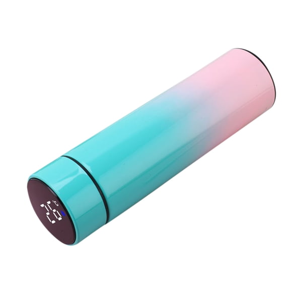 Leodye 1PCS Stainless Steel Vacuum Flask Smart Temperature Cup with LCD Screen Display for Home and Outdoor Use -7.87 × 2.56 IN