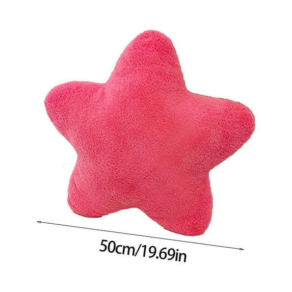 Leodye 1PCS Super Soft Star Pillow Cute Cream Color Design Girls Sleeping Toy Girly Heart Holiday Gift Accessory -19.69IN