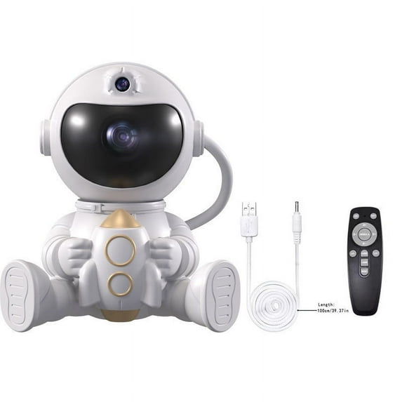 Leodye 1PCS Star Projector Night Light - 8 Projection Effects & 360° Rotation, Remote Control Space Lamp