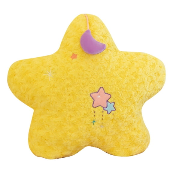 Leodye 1PCS Star-shaped Plush Pillow Toy - Girlish Bedside/Car Doll, Cute Gift Cushion -19.68x19.68x2.76in