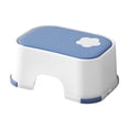 thumbnail image 1 of Leodye 1PCS Step Stool for Bath Step Skidproof Step Stool for Brushing Teeth and Washing Face Plastic Stool-11.02x7.87x4.72in, 1 of 6