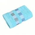 thumbnail image 1 of Leodye 1PCS Striped Towel Absorbent Thick Soft Durable Household Daily Face Hand Wash Towel -13.7x29.5 Inch, 1 of 7