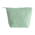 thumbnail image 1 of Leodye 1PCS Striped Travel Makeup Bag, Zipper Closure Lightweight Design, Washable Portable Toiletry Organizer Pouch for Women Outdoor Trip -6.69x5.12x2.17in, 1 of 6