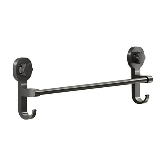 Leodye 1PCS Suction Cup Towel Rack - Punch-free Design, Wall-mounted Shelf for Bathroom Towels -5.9*15.75IN