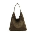 thumbnail image 1 of Leodye 1PCS Suede Tote Bags for Women Work Bags Slouchy Handbag office Shoulder Bag with Handle for Daily Use -14.17x5.1x12.2in, 1 of 6