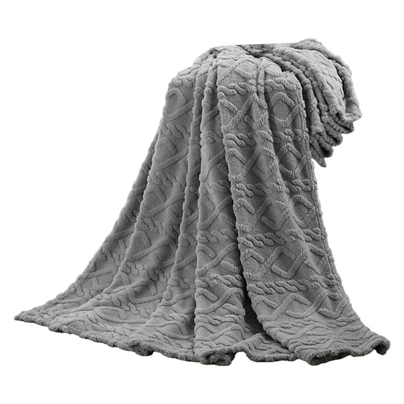 Leodye 1PCS Super Soft Solid Fleece Blanket - Warm Throw Rug for Sofa, Bedding & Home Use -39*31IN