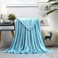 thumbnail image 1 of Leodye 1PCS Super Soft Warm Fleece Throw Blanket Cozy Versatile Home Decor Sofa Bed Couch Blanket -39.37 × 55.12 in, 1 of 3