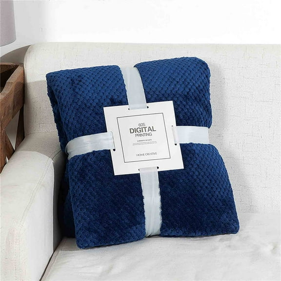 Leodye 1PCS Super Soft Warm Warm Fleece Blanket Throw Rug Sofa Bedding-39.37 * 27.55in