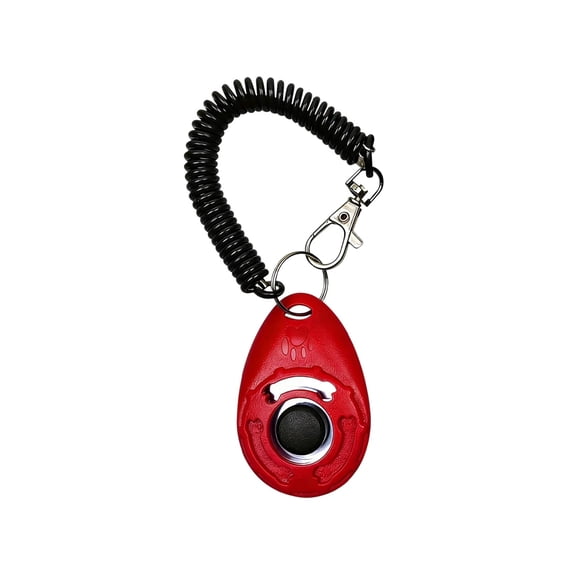 Leodye 1PCS Teardrop Shaped Training Clicker Pet Training Tool for Obedience and Behavior Training -2.55x1.69x0.78 in