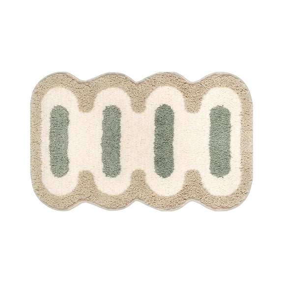 Leodye 1PCS Thick Soft Non-Slip Bedroom Carpet, Modern Small Area Rug, Absorbent Floor Mat for Living Room Bathroom and Home Decoration -15.74*23.62 in