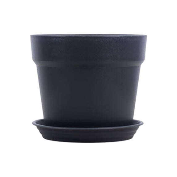 Leodye 1PCS Thickened Imitation Ceramic Plastic Flower Pot, Anti-fall Sturdy Planter, Lightweight Decorative Pot for Home and Garden Potted Plants -6.57 * 6.57 * 5.71 in