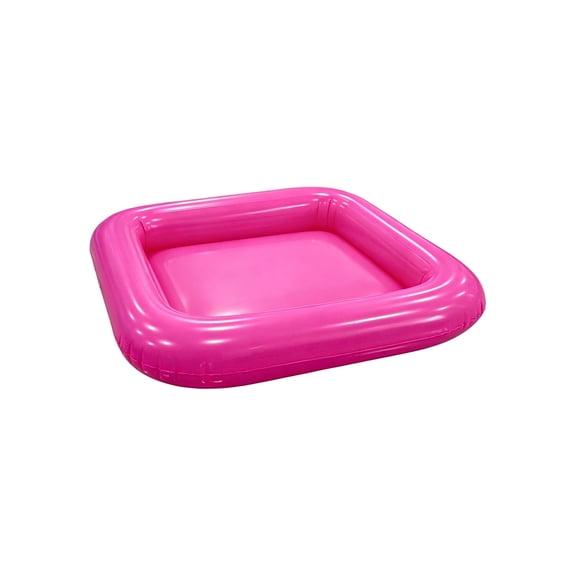 Leodye 1PCS Thickened PVC Inflatable Pool Tray Floating Beverage Fruit Cup Holder Summer Water Entertainment Accessory for Swimming Pool Party -23.62x23.62in