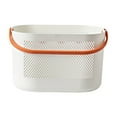 thumbnail image 1 of Leodye 1PCS Thickened Plastic Shower Basket - Handle-equipped Storage Box for Bathroom/Fruit -6.3×5.9×10inch, 1 of 9