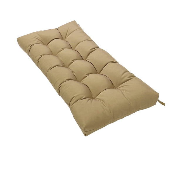 Leodye 1PCS Thickened Waterproof Porch Swing Cushion, Non-slip Replacement Design, Soft Seat Pad for Outdoor Terrace Swing Furniture -19.68x39.37IN