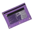 thumbnail image 1 of Leodye 1PCS Three-hole Transparent PVC Pencil Case, Detachable Zipper Design, Large Capacity Storage for Stationery Files -9.84×7.09in, 1 of 3