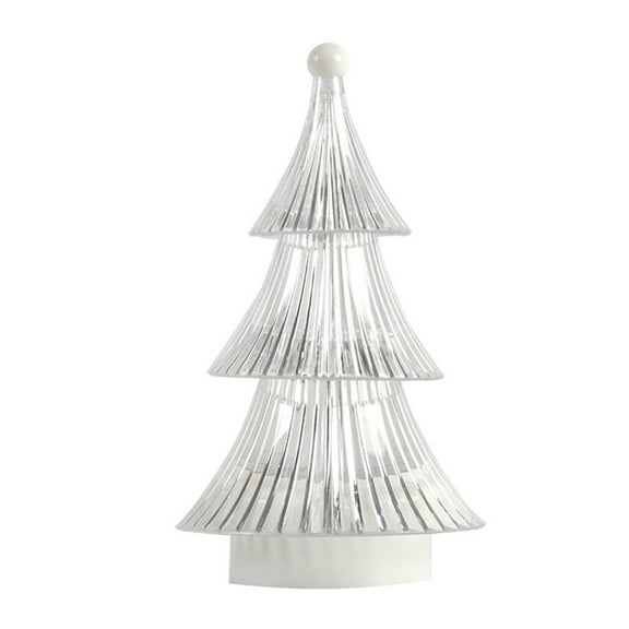 Leodye 1PCS Three-layer Christmas Tree Night Light Diamond Crystal Pagoda Night Light Bedroom Bedside Mood Light Christmas Decoration Light-3.14in*3.14in*5.31in