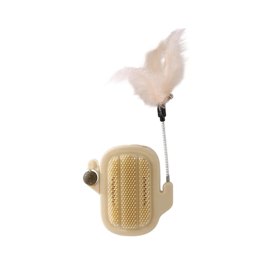 Leodye 1PCS Tickler , Corner Scratching Device Interactive Toy for Boredom Relief and Claw Care -12.6x5.51x1.5in