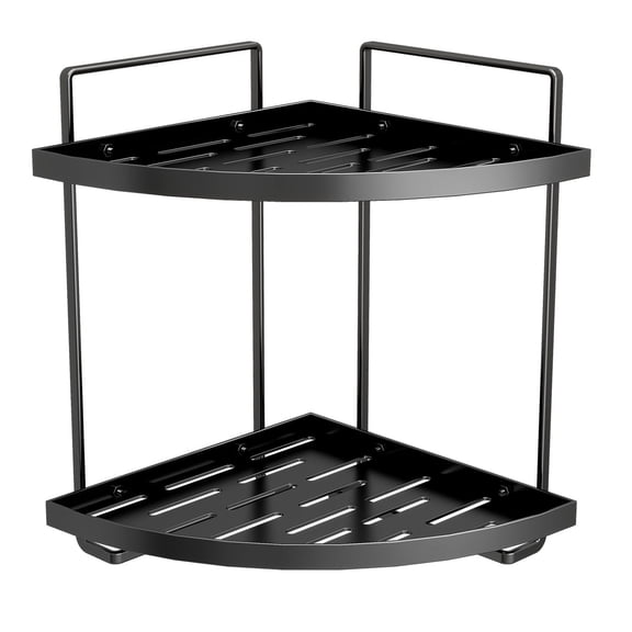 Leodye 1PCS Tiered Corner Bathroom Countertop Rack Compact Sturdy Home Vanity Perfume Cosmetic Sundry Organizer Shelf -11.22x8.26x8.26in