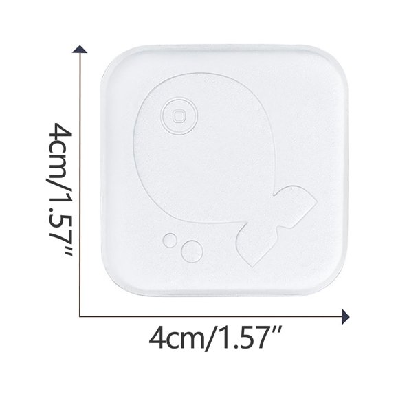 Leodye 1PCS Transparent Door Handle Anti Collision Sticker Refrigerator Cabinet Door Buffer Wall Protector Pad -1.57*1.57IN