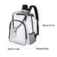 thumbnail image 1 of Leodye 1PCS Transparent PVC Backpack Waterproof Lightweight Beach/Concert/Festival Sports & Game Activity Backpack -12 inches *16 inches, 1 of 3