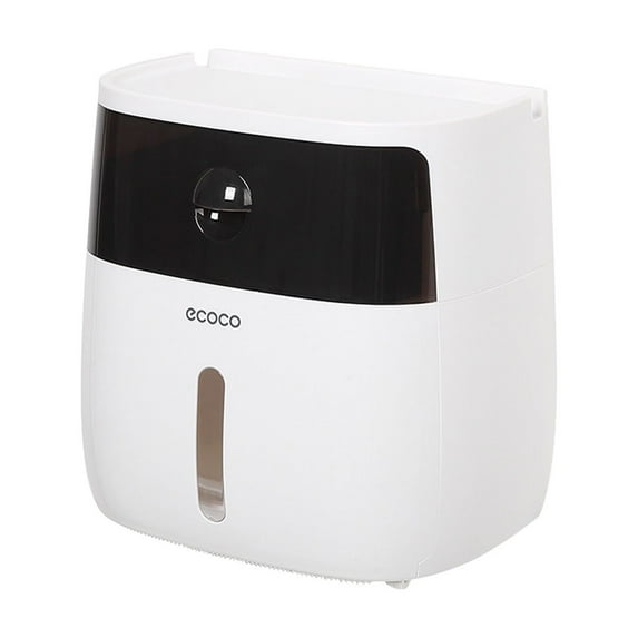 Leodye 1PCS Transparent Sensor Automatic Tissue Dispenser Punch-free Commercial/Home Bathroom/Kitchen Smart Paper Towel Box -8.18x8.07x4.92in