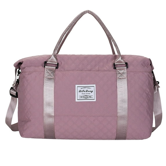 Leodye 1PCS Travel Duffle Bag for Women Sport Gym Tote Bag with Toiletry Bag Large Overnight Bag for Women Girls Travel and Labor Use -18.11x13.78x6.69in