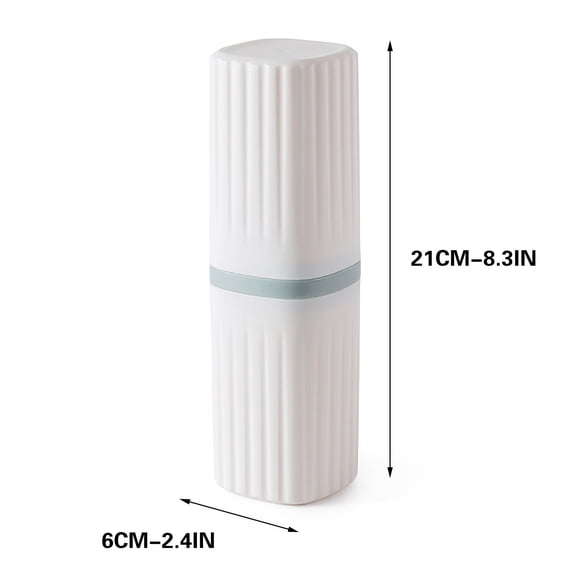 Leodye 1PCS Travel Toiletry Cup Brushing Cup Toothbrush Cup Jar Set Portable Home Toiletry Toothpaste Toothbrush Case -8.3*2.4IN